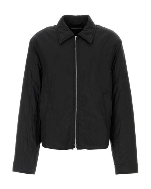 Our Legacy Black Slihgt Jacket for men