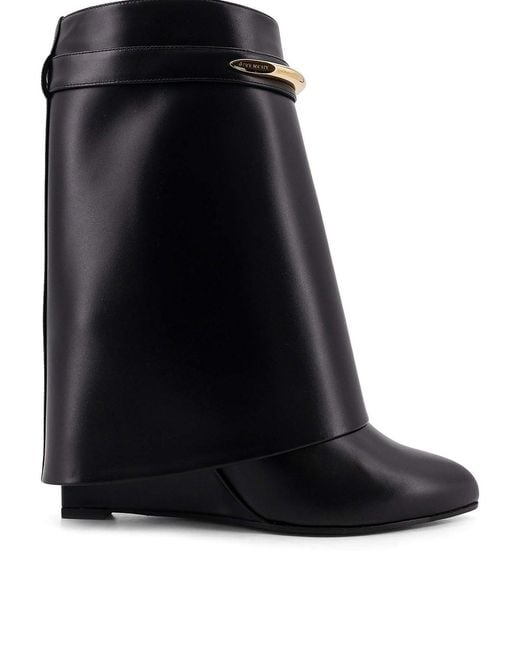 Givenchy Black Shark Leather Boots