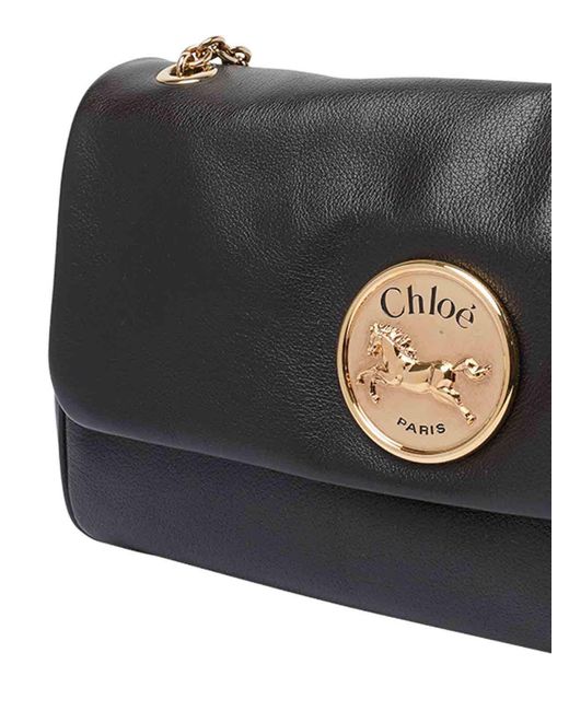 Chloé Black E Heritage Shoulder Bag
