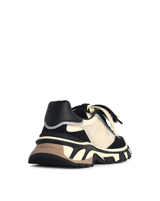 Dolce & Gabbana Black Country Road Nylon And Leather Sneakers for men