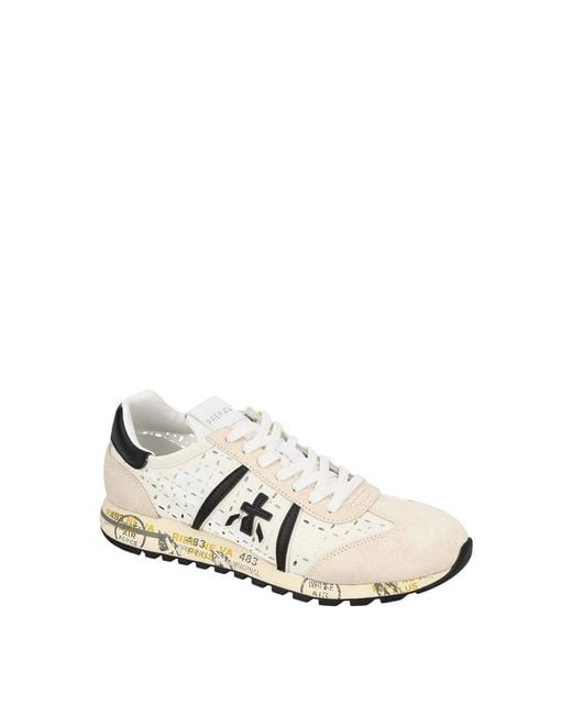 Premiata White Lucyd Sneakers