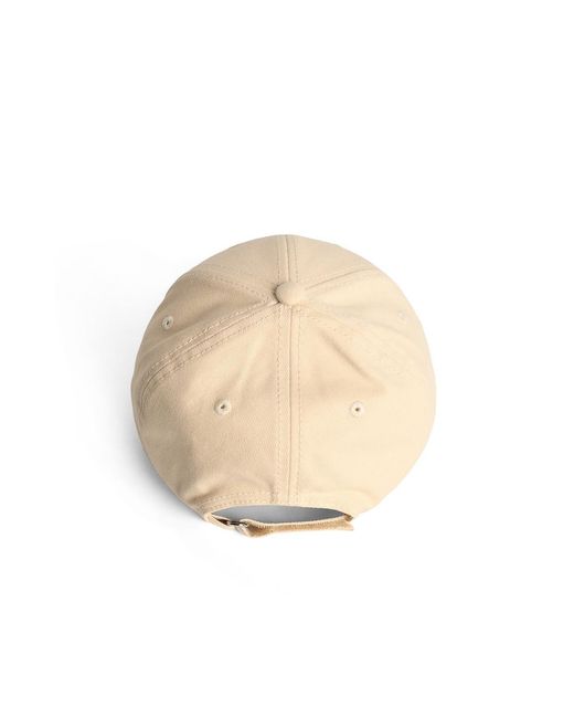 Moncler White Cream Cotton Cap