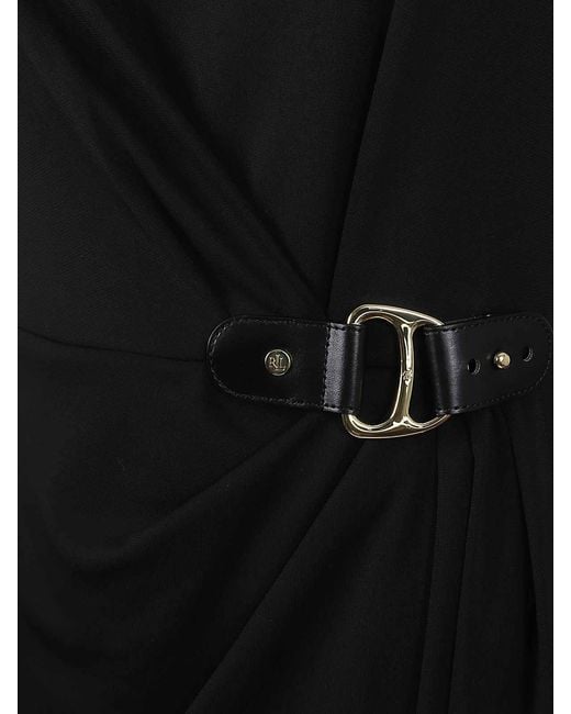 Ralph Lauren Black Sablise-Long Sleeve-Day Dress