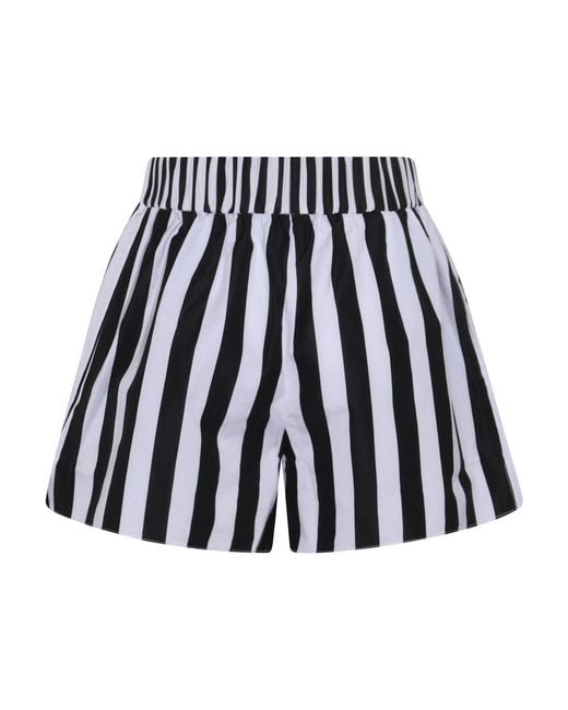 Patou Black And Cotton Shorts