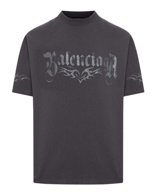 Balenciaga T-Shirt Vintage Jersey in Black | Lyst