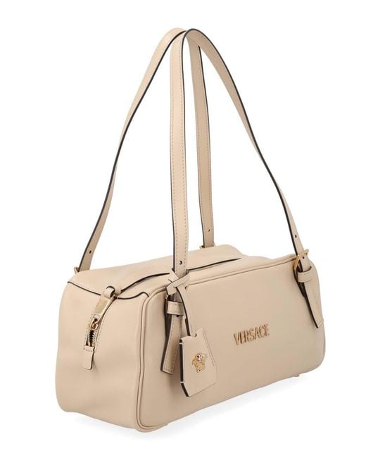 Borsa Con Etichetta di Versace in Natural
