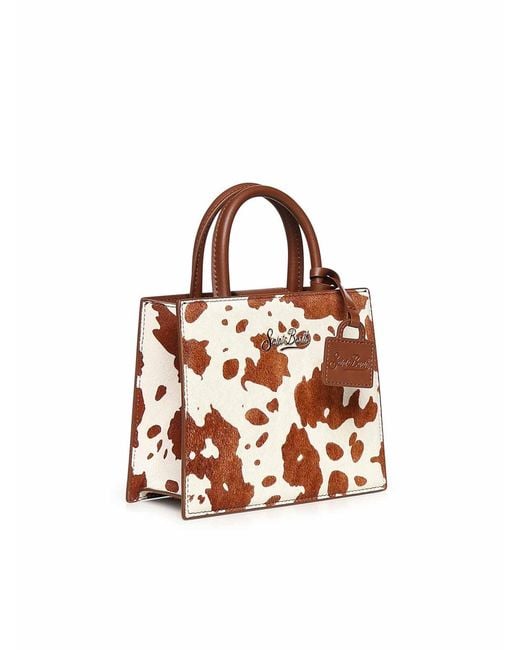 Borsa Mini Shopper di Mc2 Saint Barth in Pink