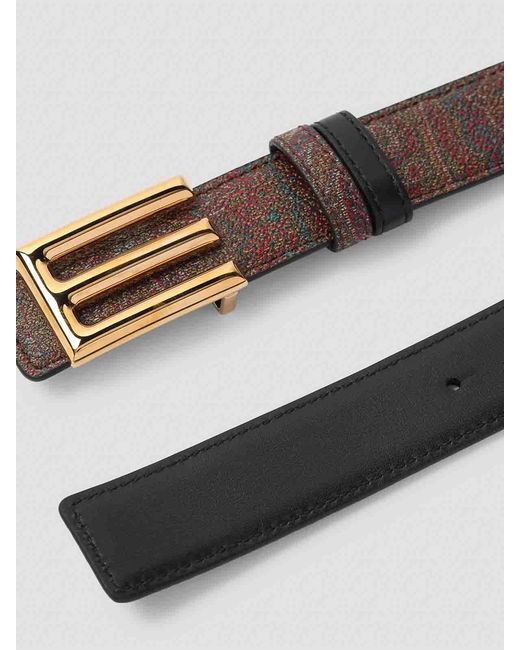 Etro White Belt Buckle Logo