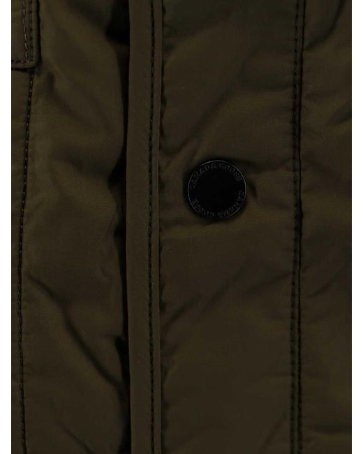 Canada Goose Green Padded And Quilted Nylon Jacket for men