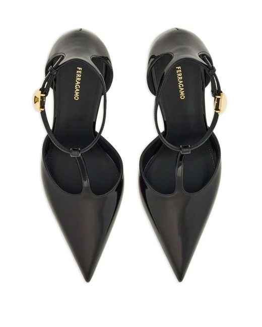 Ferragamo White Odette Pumps