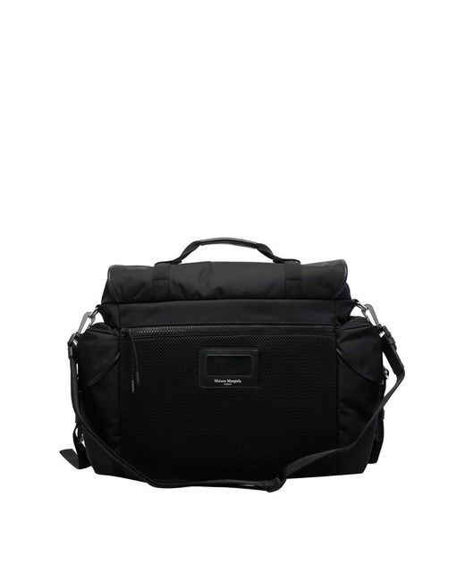 Maison Margiela Black Small High Tech Messenger Bag for men