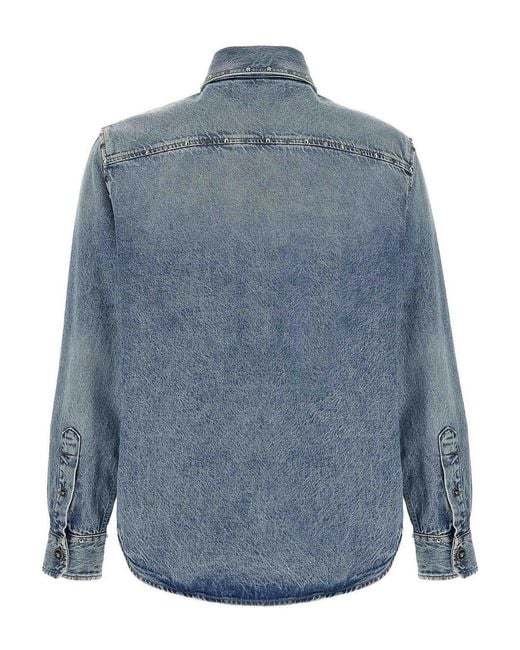 Camicia di Versace in Blue da Uomo