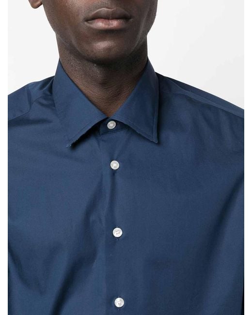 Etro Blue Buttoned Shirt for men