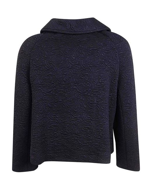 Dries Van Noten Blue Huvia Cropped Jacket