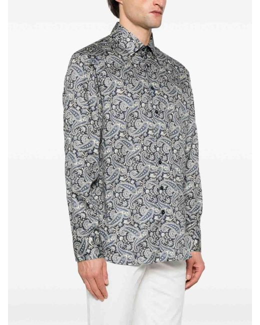 Etro Gray Casual Jacket for men