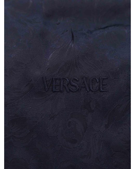 Versace Blue Bomber Jacket for men