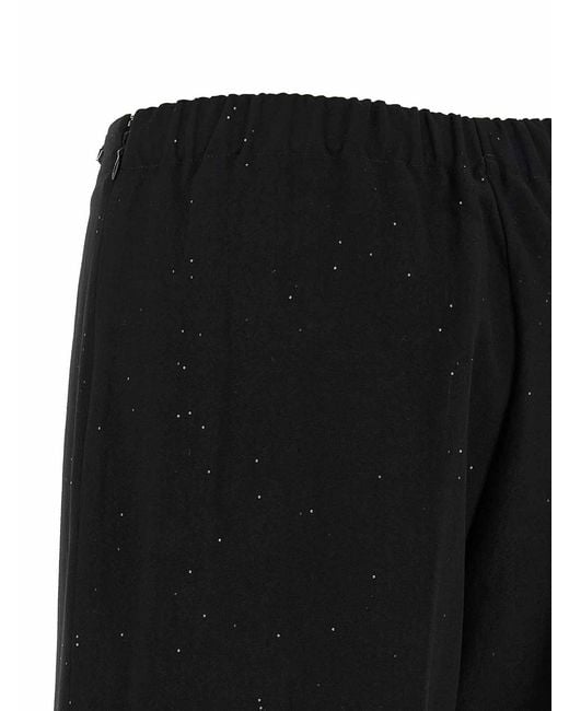 Herno Black Micro Sequin Pants