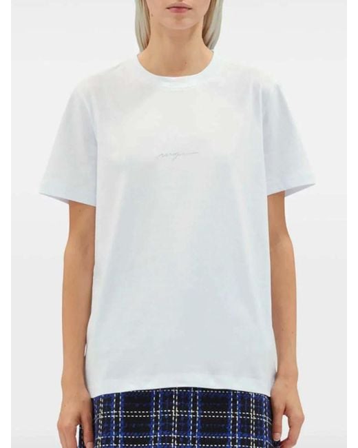 MSGM White Logo T-Shirt
