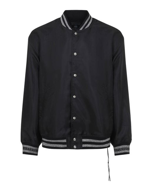 Mastermind Japan Black Versity Jacket for men