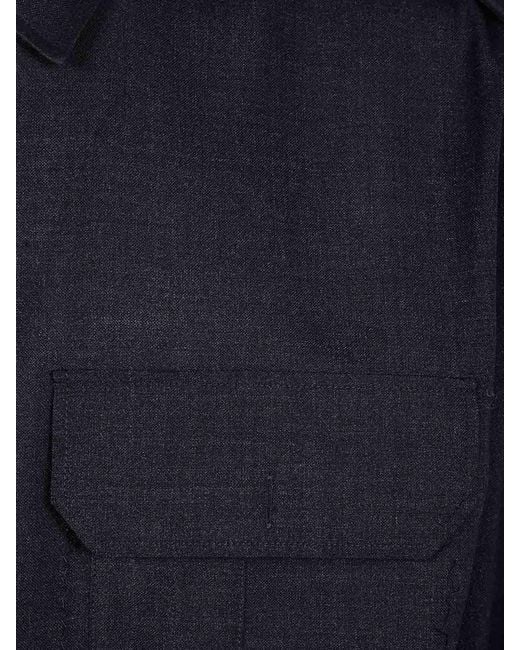 Maison Margiela Blue Long Sleeves Shirt for men
