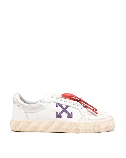 Off-White c/o Virgil Abloh Pink Leather Sneakers for men
