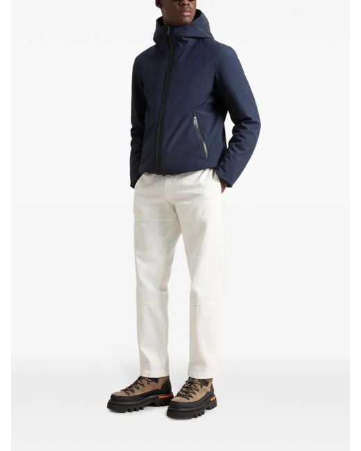 Woolrich Blue Pacific Soft Shell Padded Jacket for men