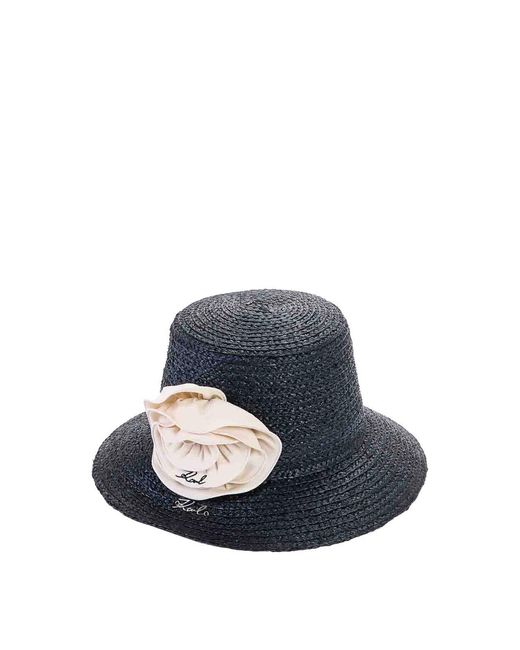 Karl Lagerfeld Blue K/Essential Flower Bucket Hat