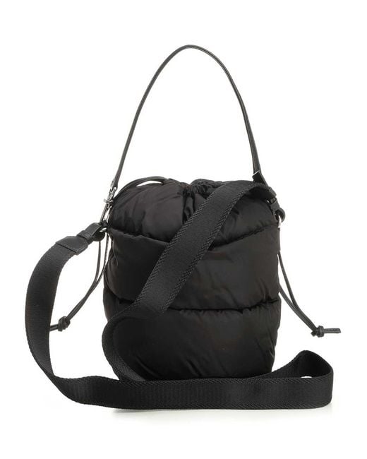 Moncler Black Caradoc Water-Repellent Bucket Bag