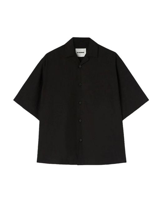 Jil Sander Black Shirt With Logo for men