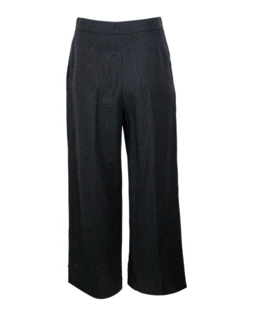 Eleventy Black Trousers