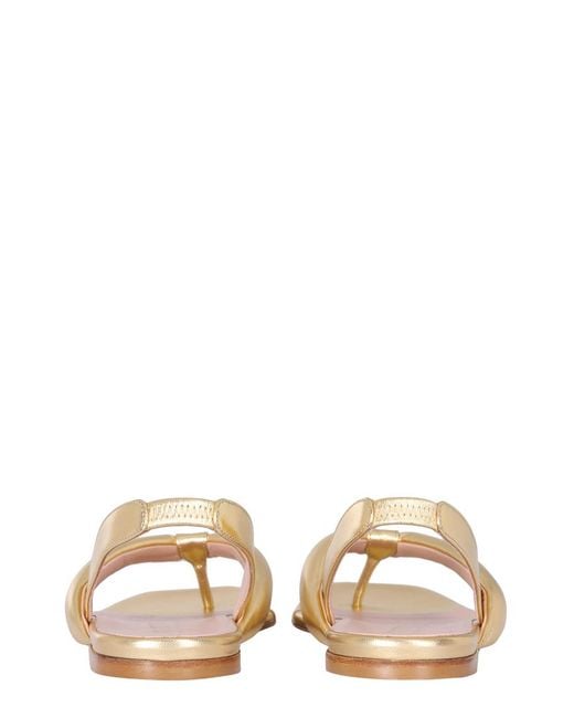 Gia Borghini Natural Leather Slingback Sandals