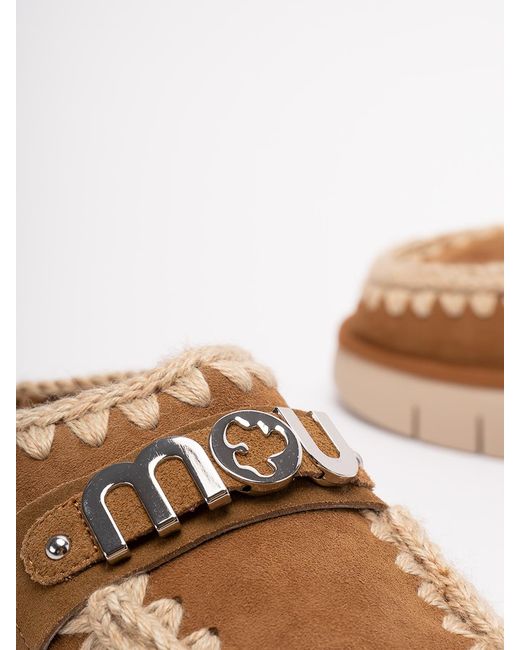 Mou Brown 'Bounce Clog Metal Logo'