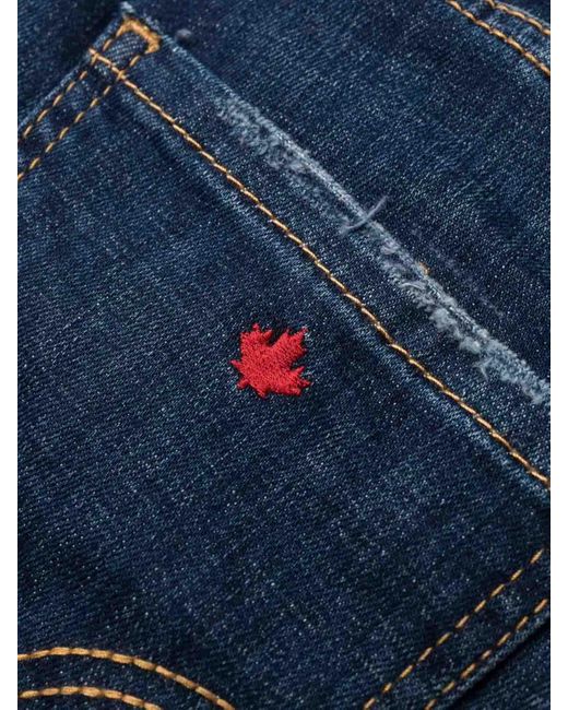 DSquared² Blue Distressed Jeans for men