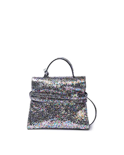 Moschino White Tie Me Glitter