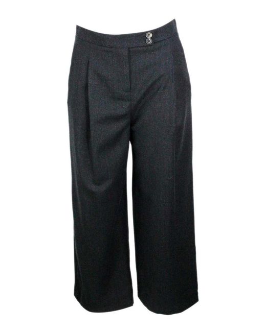 Eleventy Black Trousers