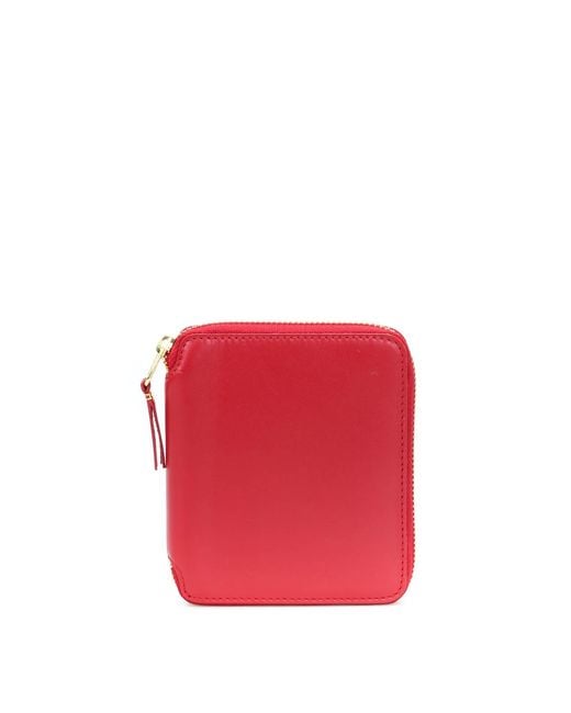 Comme des Garçons Red Super Fluo Zip Around Wallet
