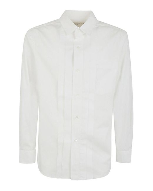 Sacai White Cotton Poplin Shirt for men