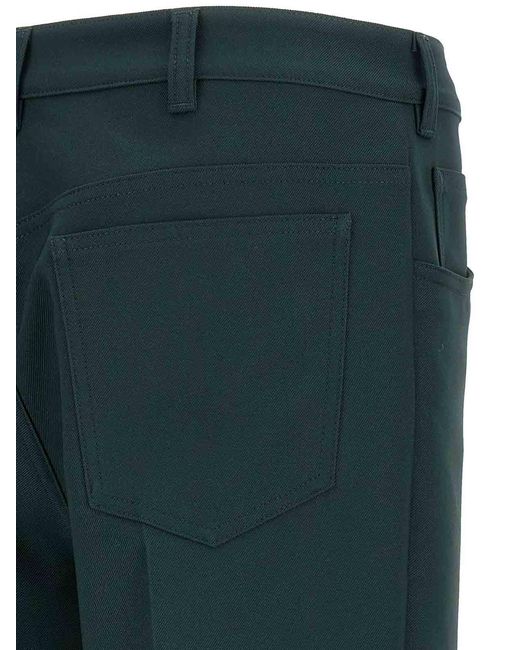Marni Green Technical Twill Pants for men