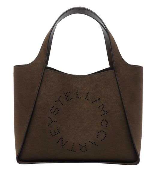 Stella McCartney Brown Moka Stella Logo Tote Bag