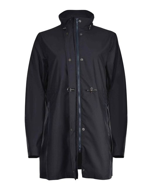 Fay Blue Jacket Made Of Polyester
