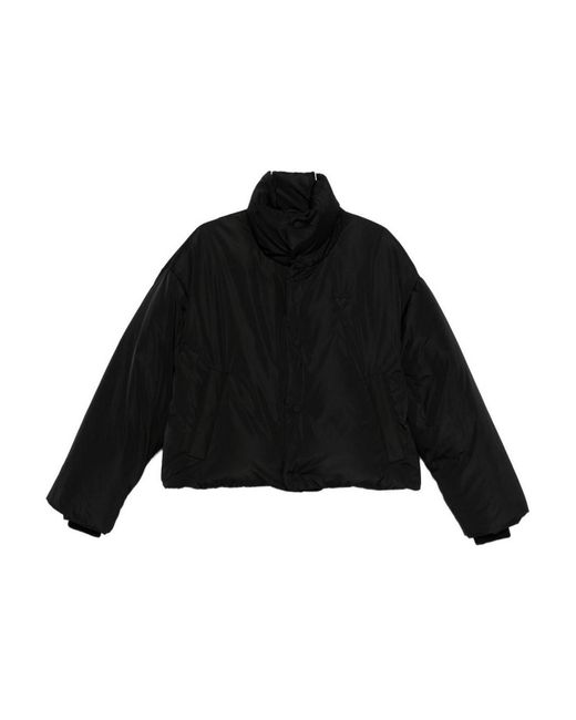 AMI Black Taffetas Ami De Coeur Down Jacket
