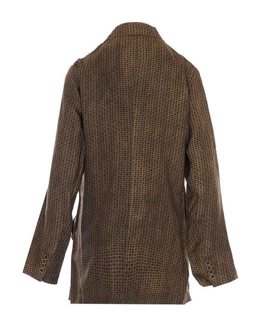 Uma Wang Brown Mustard And Khlo Jacket
