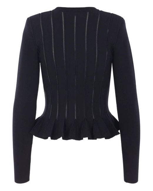 Elisabetta Franchi Blue Tricot Cardigan