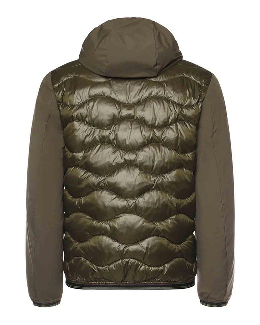 Blauer Green Padded Down Jacket With Logo for men