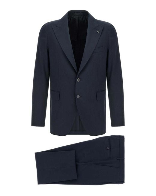 Tagliatore Blue Vesuvio Suit for men