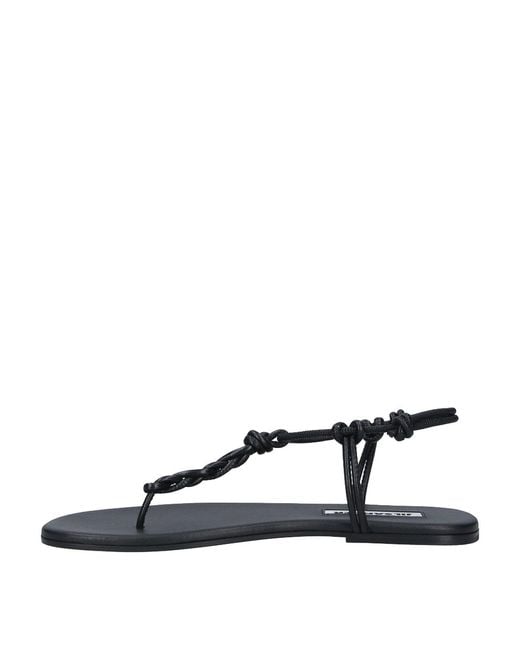 Jil Sander Black Tangle Sandals