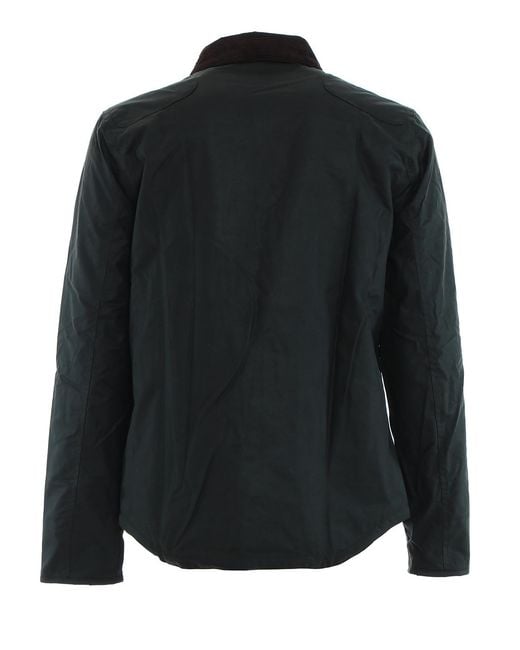Barbour Black Reelin Sage Wax Jacket for men