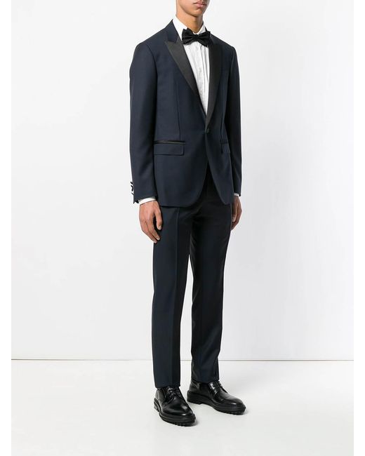 Lanvin Blue Two-Piece Dinner Suit for men