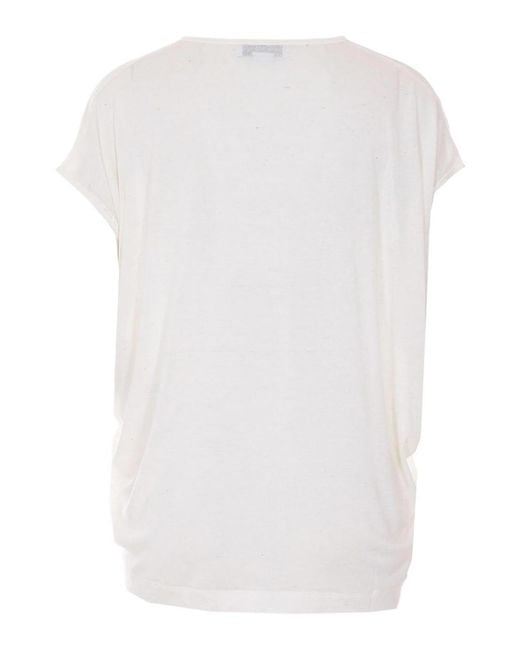 Stella McCartney Gray Cream Cloud Leopard T-Shirt