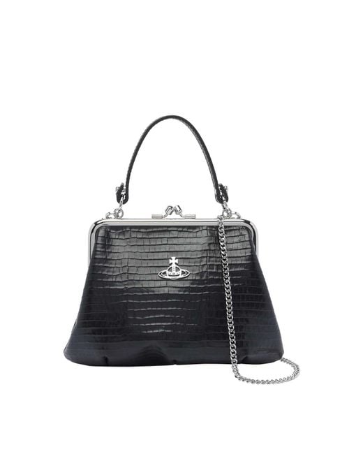 Vivienne Westwood Black Granny Handbag